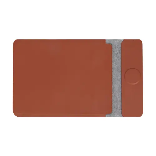CAMDEN - Giftology 14_ Felt Laptop Sleeve With 15W Magnetic Charger - Tan (1).webp