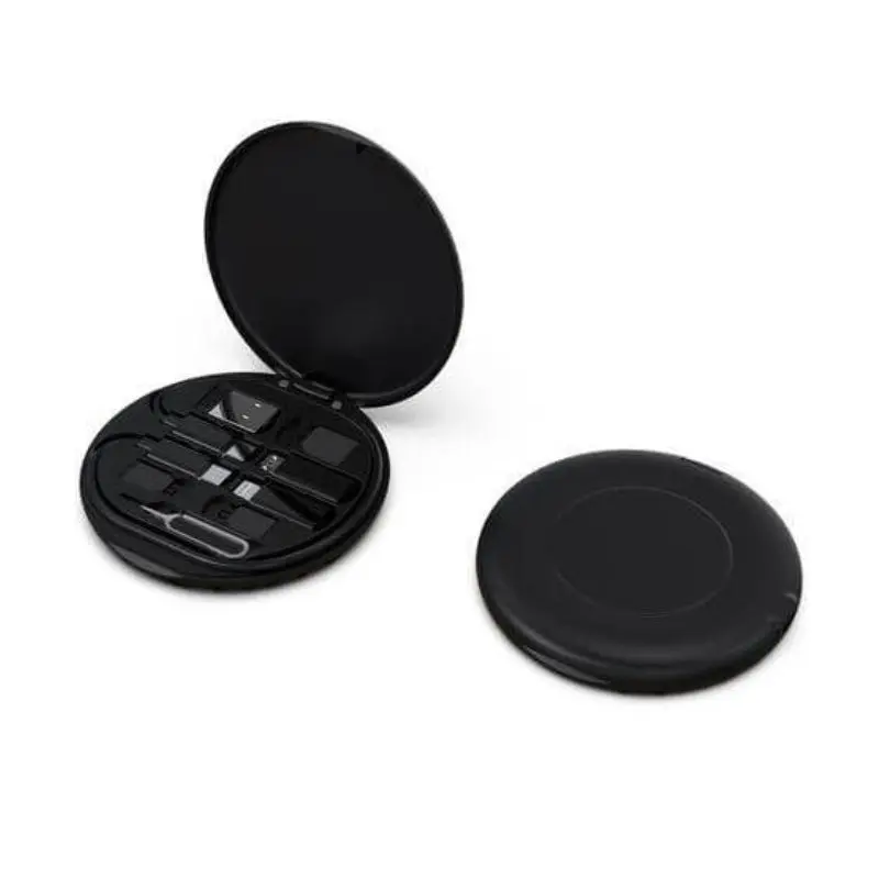 OSLO - @memorii Recycled 15W Wireless Charger Multi - Cable Set - Black.webp