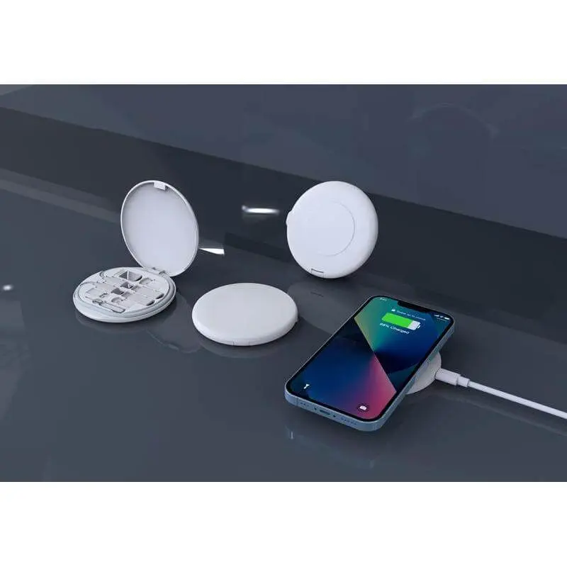 OSLO - @memorii Recycled 15 Watt Wireless Charger Multi - Cable Set - Black (4).webp
