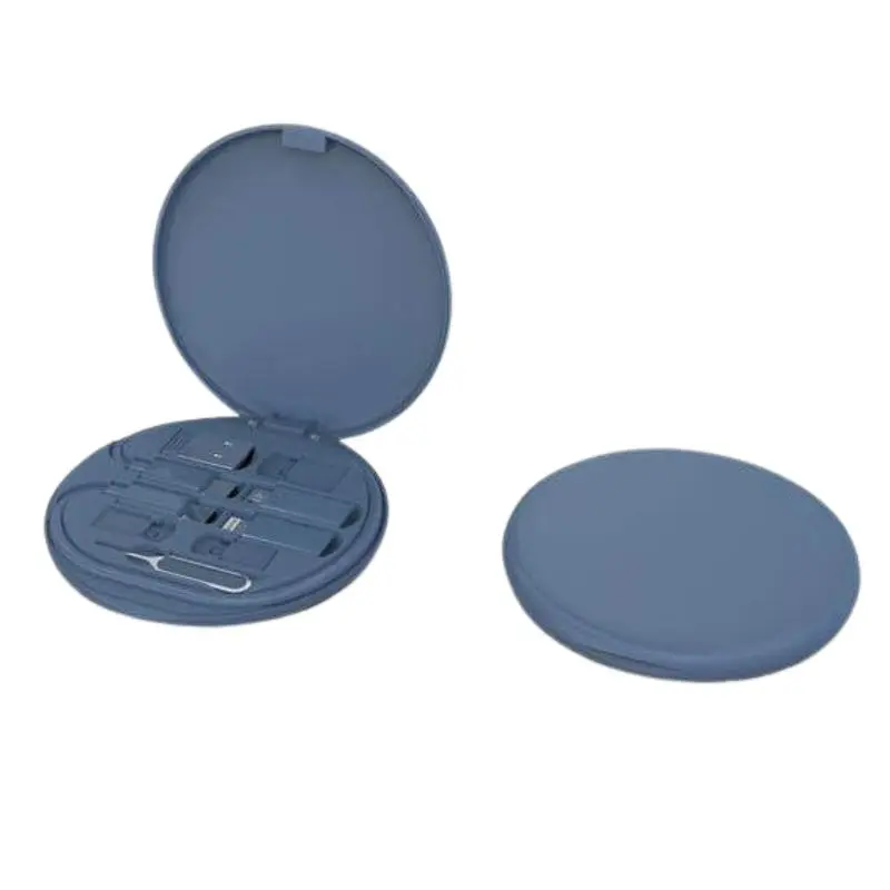 OSLO - @memorii Recycled 15W Wireless Charger Multi - Cable Set - Blue.webp