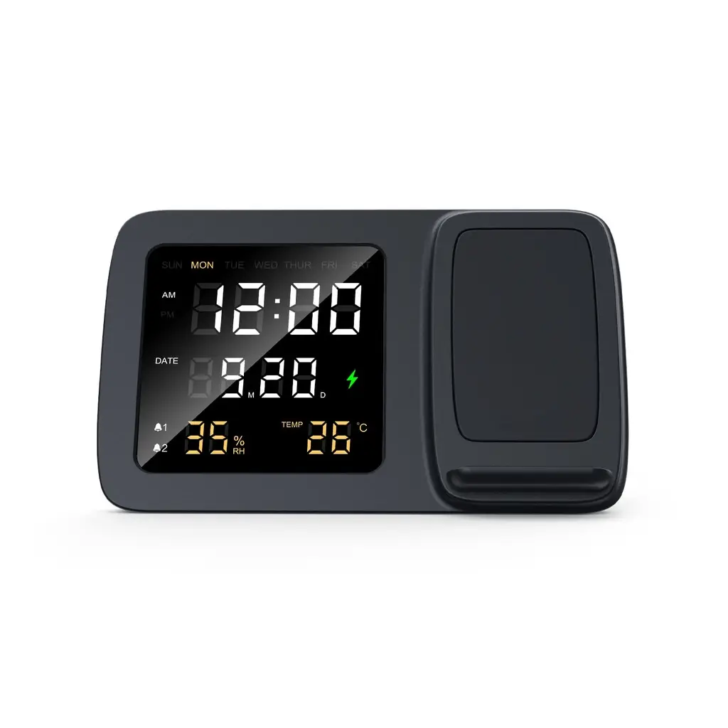 RISE - Giftology Digital Alarm Clock Wireless Charger - Black (2).webp