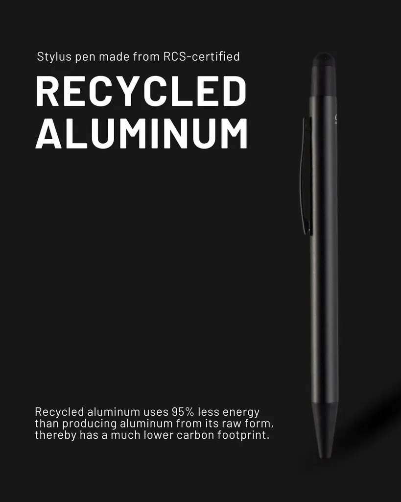 MASSA - Recycled Aluminum Ball Pen - Black (3).webp