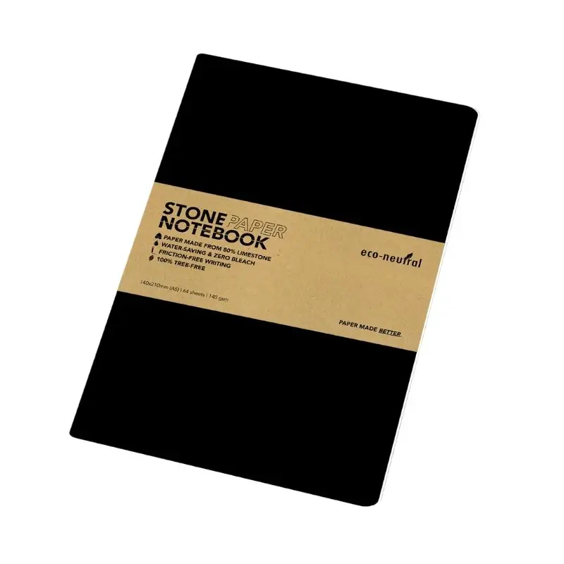 NEYA - eco-neutral  Stone Paper Notebook - Black.webp