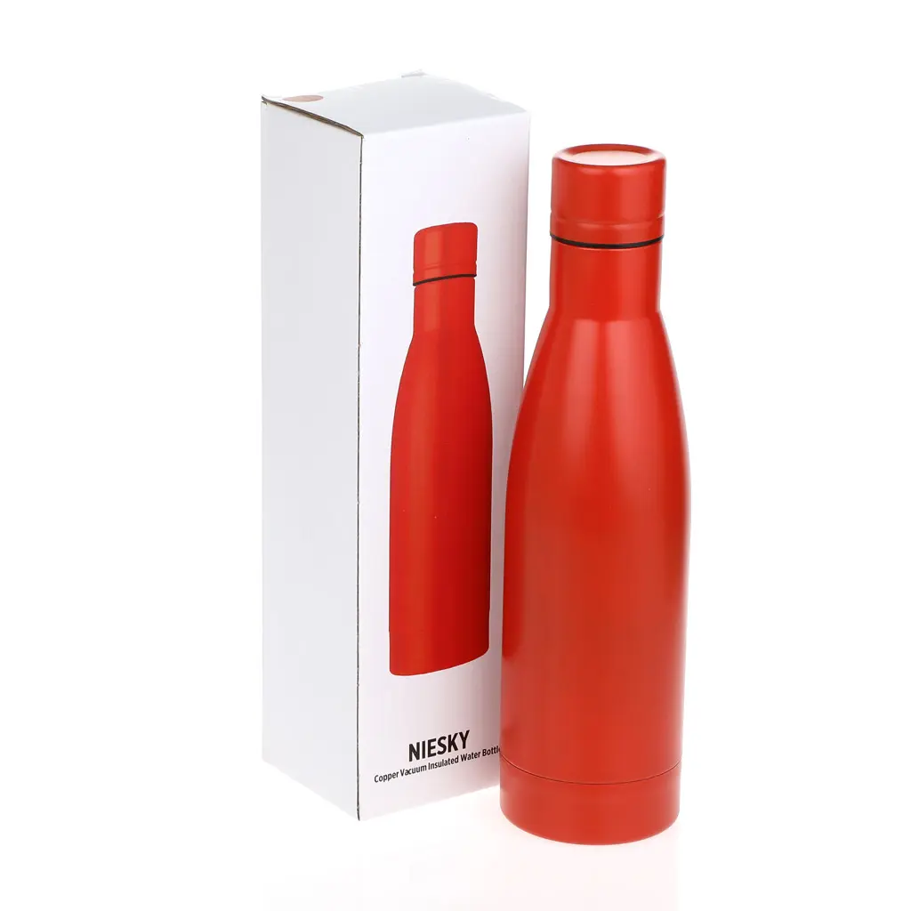 NIESKY - Copper Vacuum Insulated Double Wall Water Bottle - Red (1).webp