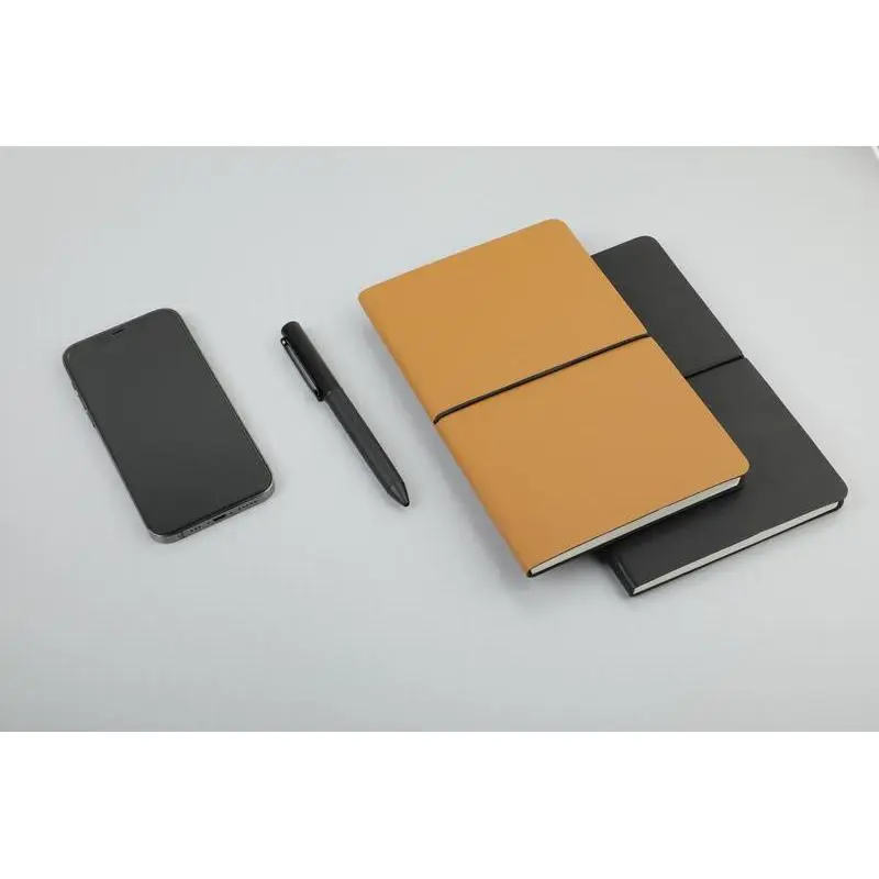 PEJA - Santhome A5 Recycled PU Notebook - Black.webp