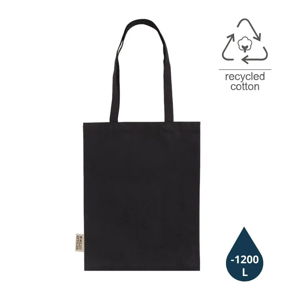 ABLAR COTTON TOTE BAG - BLACK