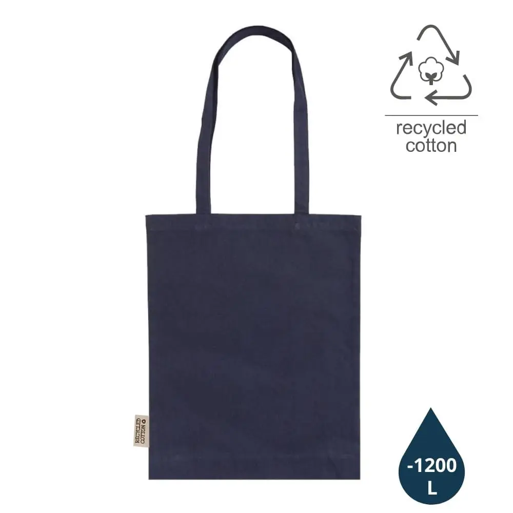 ABLAR COTTON TOTE BAG - NAVY
