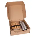 CHAVES - HANS LARSEN SET OF LUNCH BOX - SILVER/BAMBOO