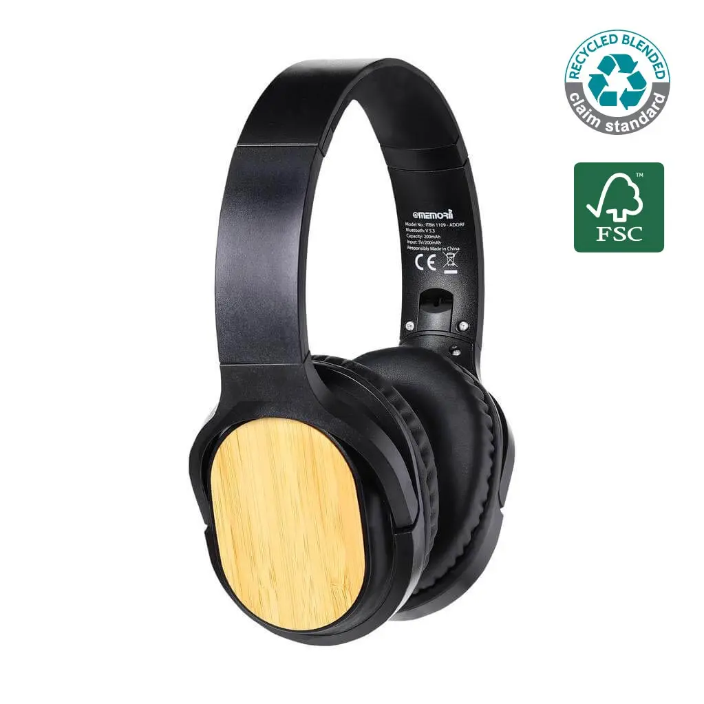 ADORF COLLECTION BLUETOOTH SPEAKER - BLACK/BAMBOO