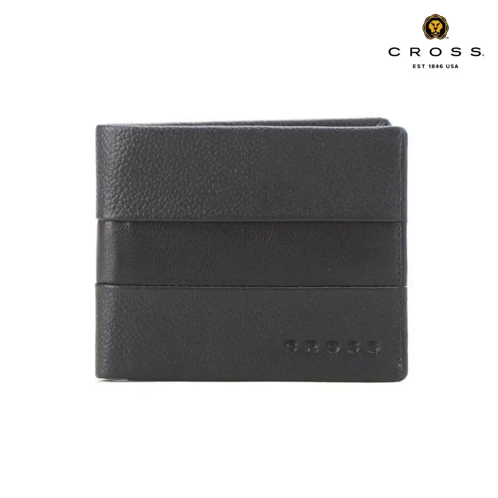 CROSS ELY SLIM LEATHER WALLET - BLACK