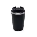 MOSS-GIFTOLOGY STEEL/PP DOUBLE WALL TUMBLER-350ML BLACK