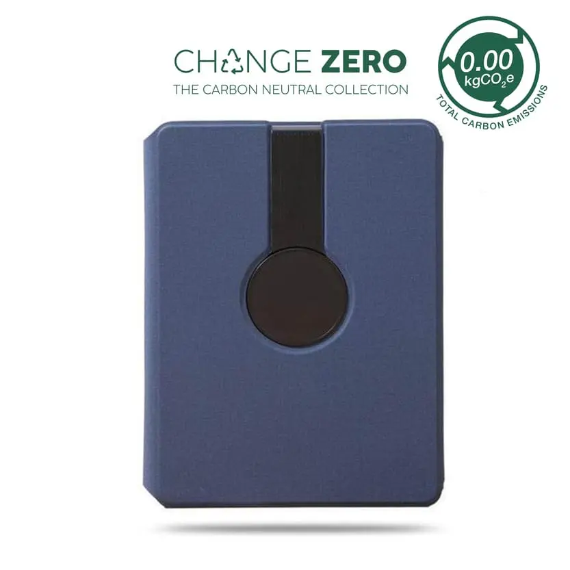 ONEX-CHANGE ZERO RECYLED 10000MAH 15W MAGSAFE WIRELESS A5 ORGANISER 32GB-NAVY BLUE