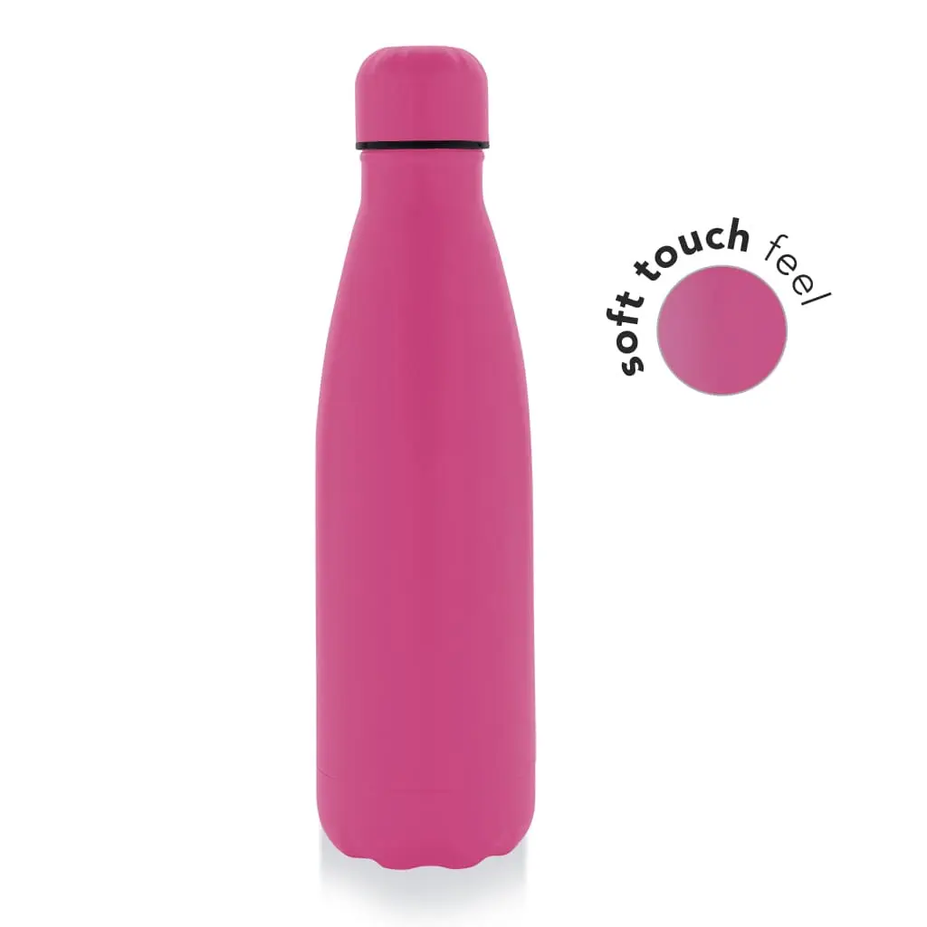 GRODNO - SOFT TOUCH INSULATED WATER BOTTLE - PINK