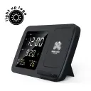RISE - GIFTOLOGY DIGITAL ALARM CLOCK & WIRELESS CHARGER - BLACK