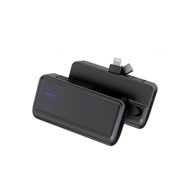 CAPSULE - @MEMORII 4500 MAH MINI POWER BANK WITH INBUILT CABLE AND PHONE STAND