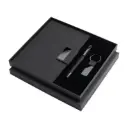 REGENT-GIFTOLOGY SET OF NOTEBOOK,KEYCHAIN AND PEN-BLACK