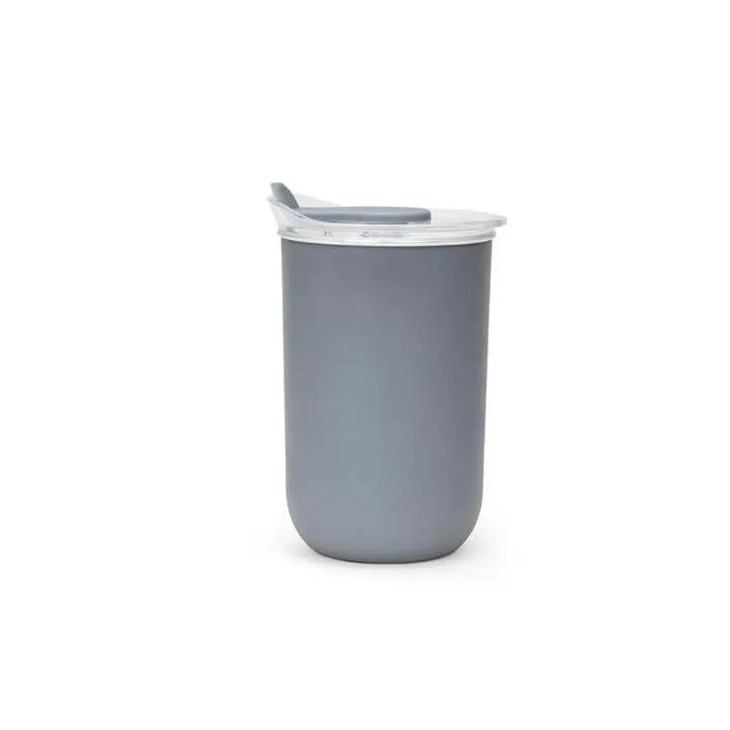 NIMI - GIFTOLOGY DOUBLE WALL TRAVEL MUG 300ML - GREY