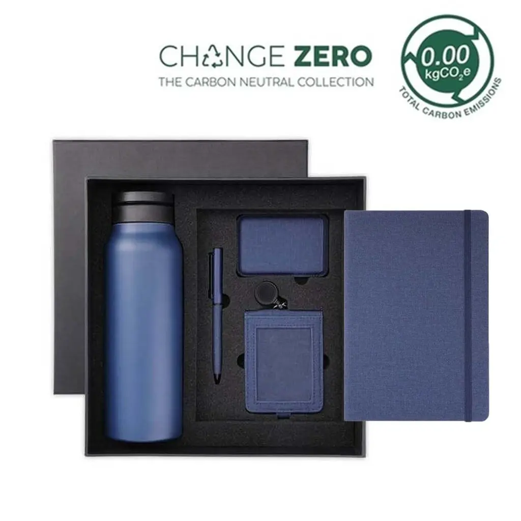 AVEIRO - CHANGE ZERO SUSTAINABLE 5PC GRATITUDE GIFT SET - NAVY BLUE