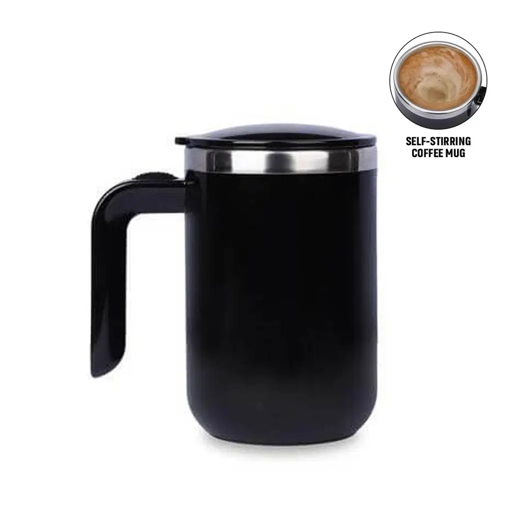 CAFFE - HANS LARSEN AUTO STIRRING COFFEE MUG - BLACK