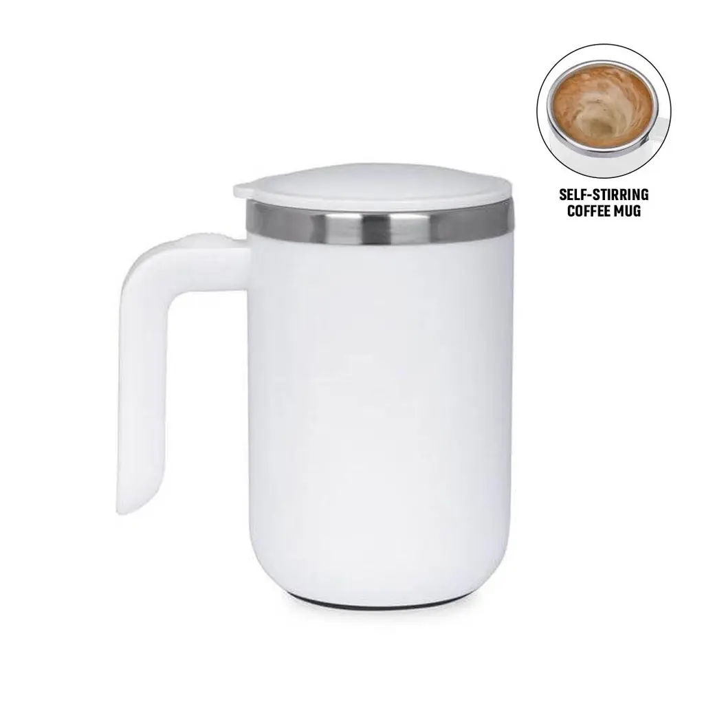 CAFFE - HANS LARSEN AUTO STIRRING COFFEE MUG - WHITE