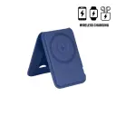 MAG3-GIFTOLOGY 3-IN-1 MAGNETIC WIRELESS CHARGER CARD HOLDER- NAVY