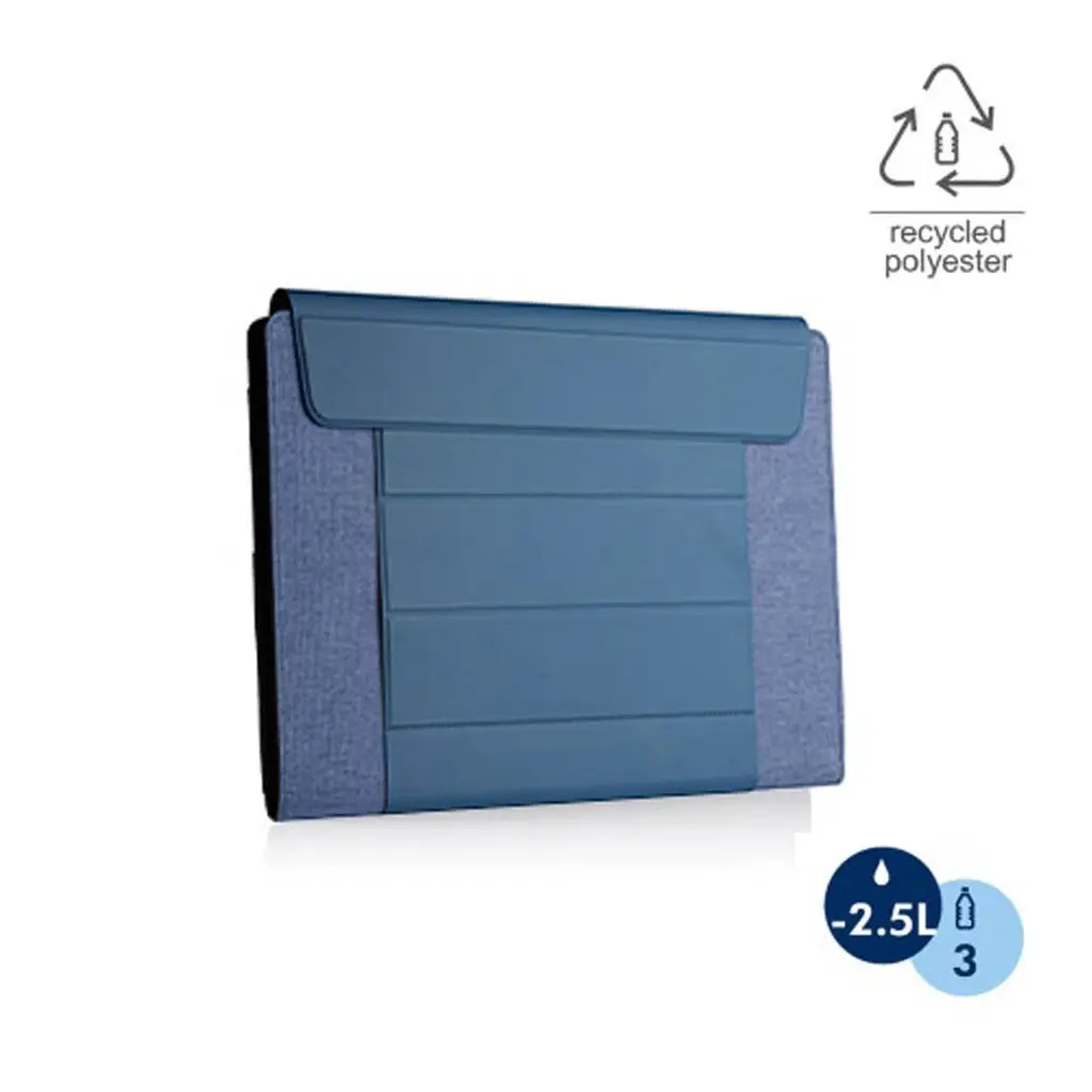FULDA -CHANGE COLLECTION RPET LAPTOP CASE & WORKSTATION-NAY BLUE