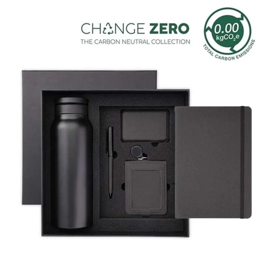 AVEIRO - CHANGE ZERO SUSTAINABLE 5PC GRATITUDE GIFT SET - BLACK