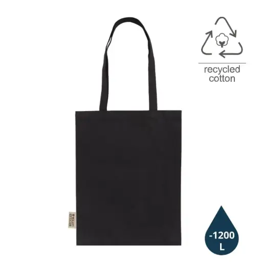 ABLAR COTTON TOTE BAG - BLACK