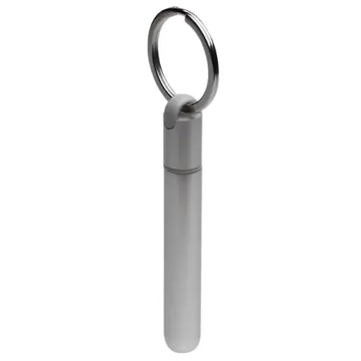 SOROCA-GIFTOLOGY BRASS TIP KEYCHAIN - SILVER