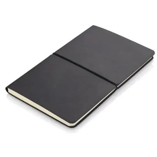 PEJA -SANTHOME A5 RECYCLED PU SOFT COVER - BLACK