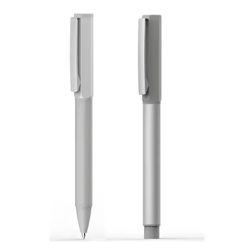 TROFA -METAL ROLLER AND BALL PEN SET - SILVER