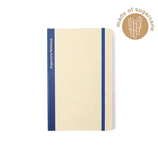 BUREN-ECO NEUTRAL SUGARCANE PAPER A5 NOTEBOOK-NAVY BLUE